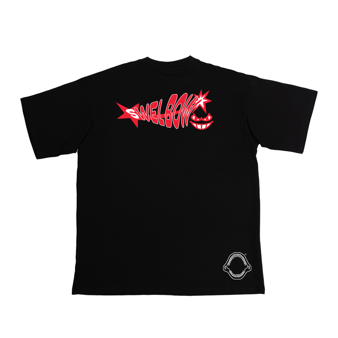 Swelbow Sally Runs Tee (Blk)