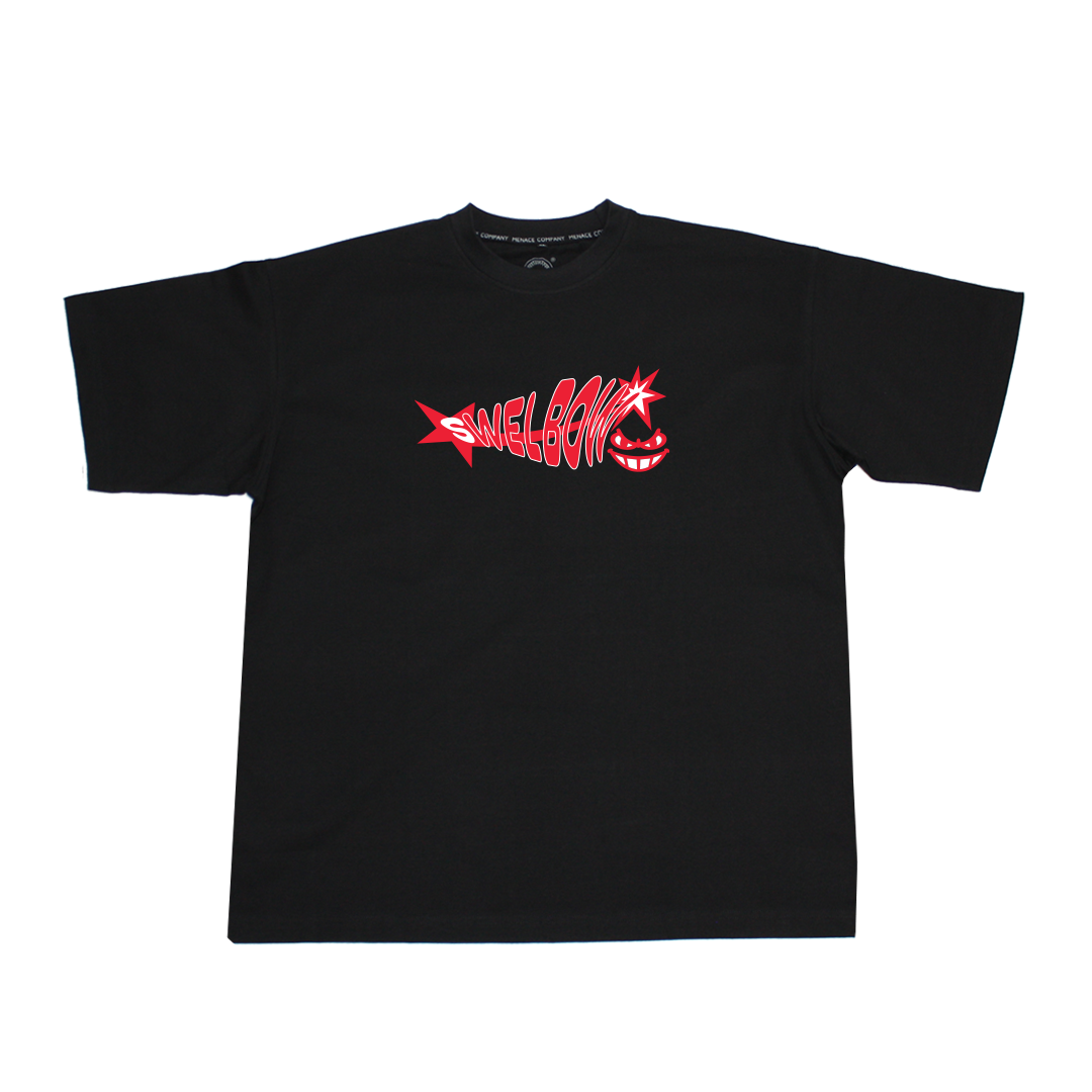 Swelbow Sally Runs Tee (Blk)