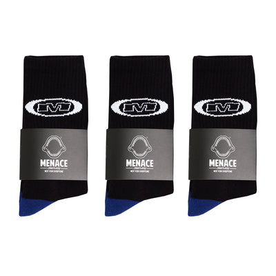 Mlogo Socks (blk/blue)