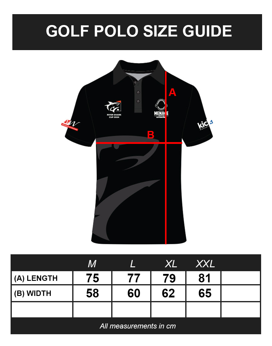River Shark Golf Polo