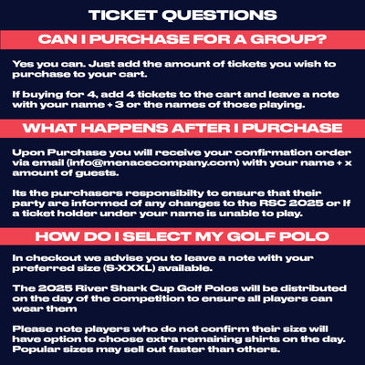 RSC GOLF TICKET 25