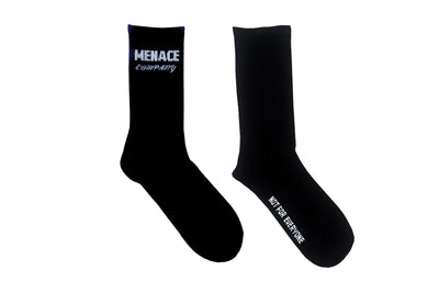 Menace Text Socks (blk)